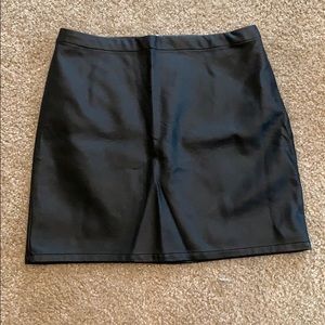 F21 leather skirt